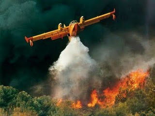 Φωτιά στον Λαγκαδά σε αγροτοδασική έκταση - Σηκώθηκε και ελικόπτερο